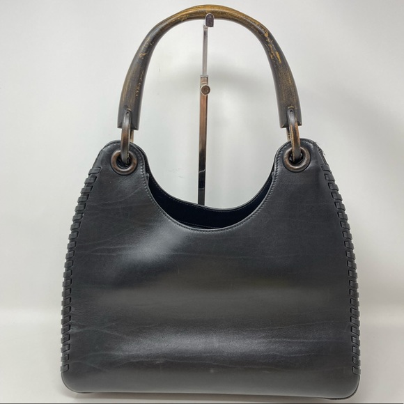 Vintage Gucci Wooden Handle Bag